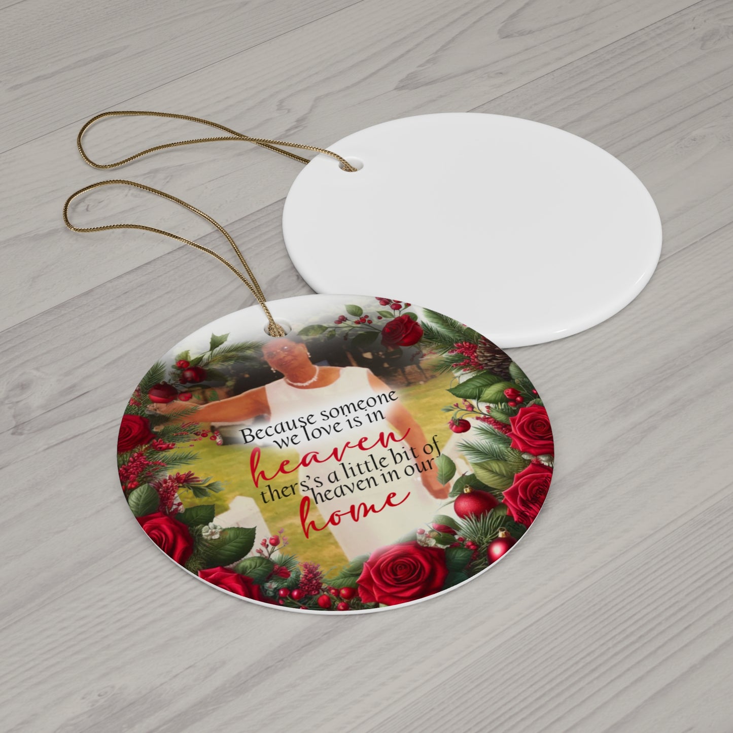 Heaven in Our Home Ceramic Ornament - Memorial Decoration for Loved Ones