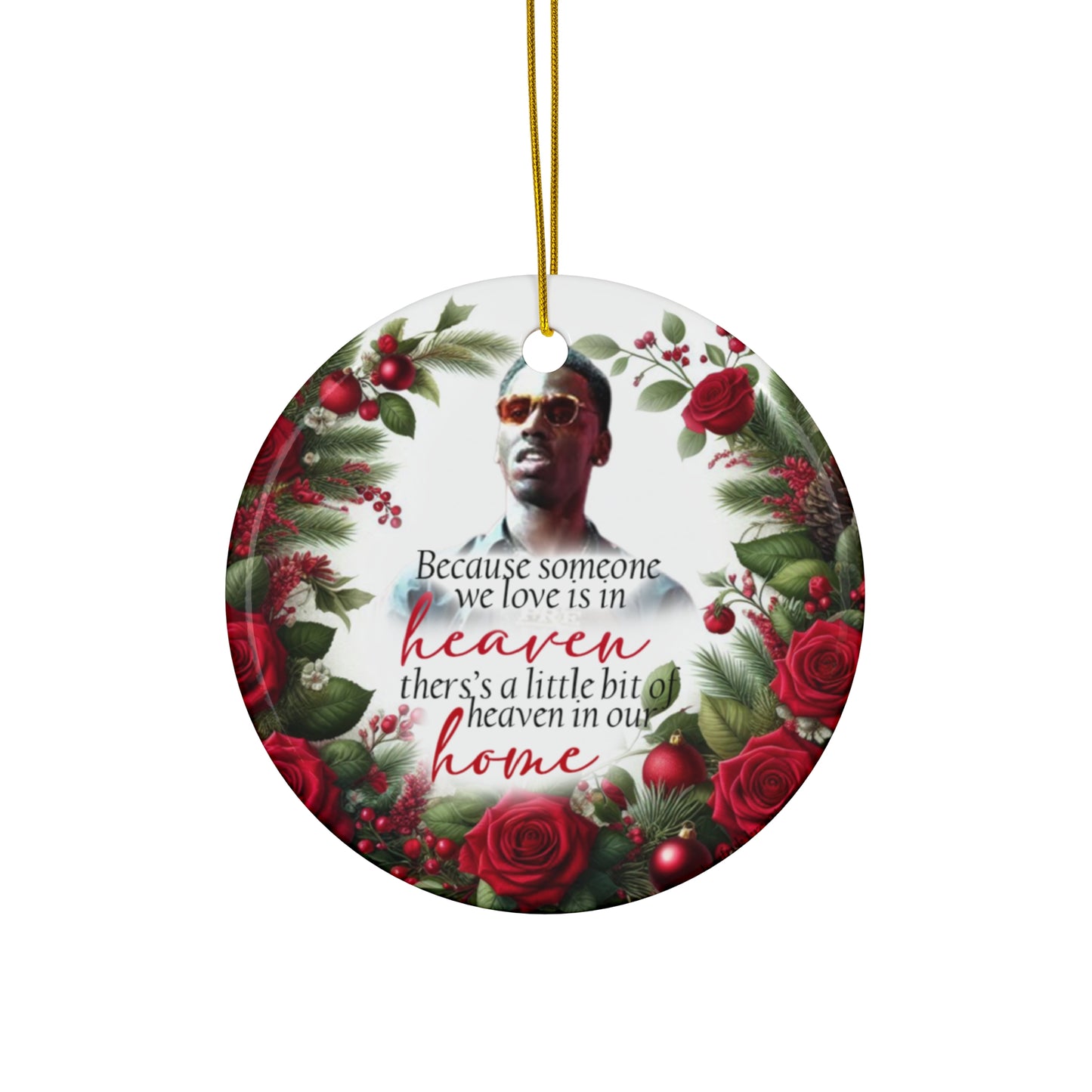 Christmas in Heaven Ceramic Ornament – Holiday Remembrance Decor