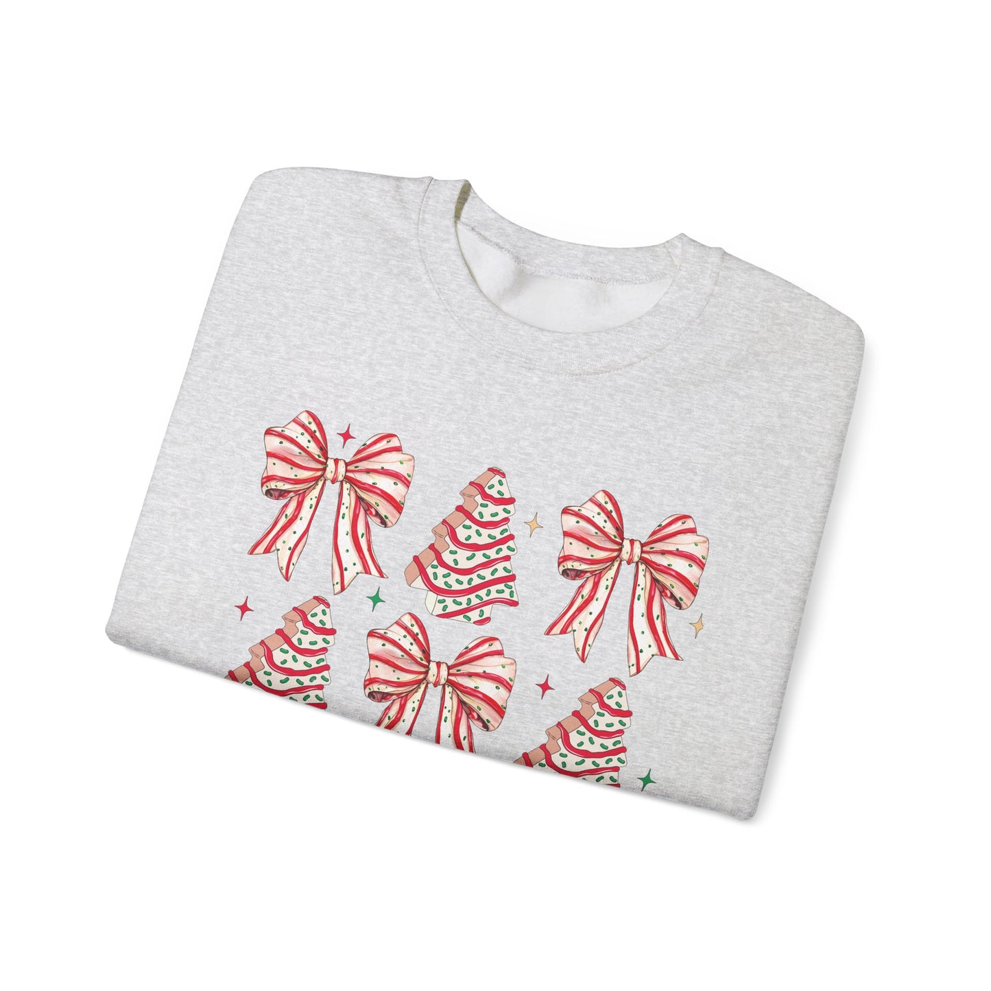 Festive Christmas Trees Crewneck Sweatshirt - Cute Holiday Design