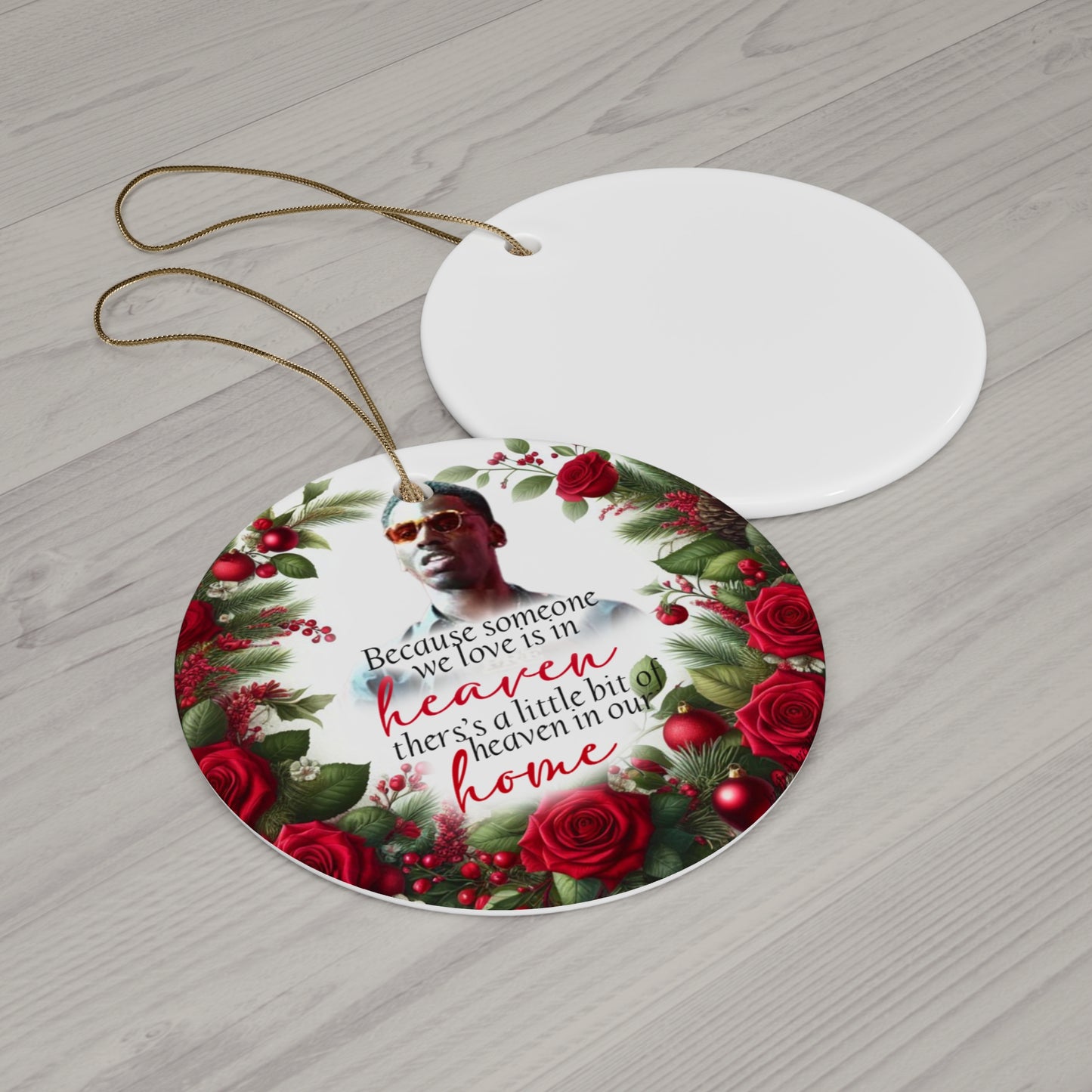 Christmas in Heaven Ceramic Ornament – Holiday Remembrance Decor